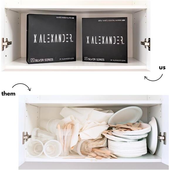 200ct 3-Ply White Cocktail Beverage Napkins Premium Thick Party Bar Napkins - Picture 2 of 8